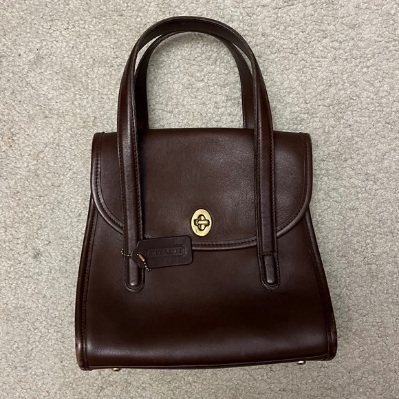 Vintage 1997 Coach Belmont Satchel Bag in Mahogany Handbag 9088 E70-9088 - Picture 1 of 10